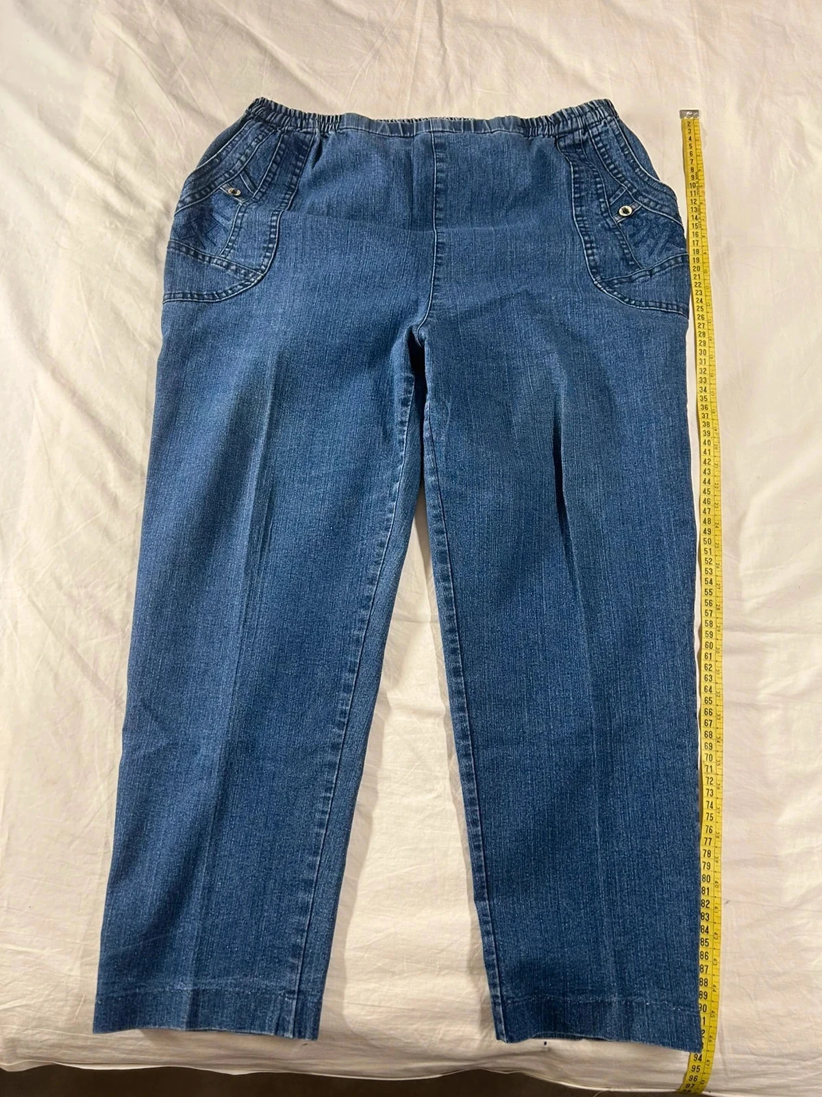Jean court bleu vintage style rétro taille 40